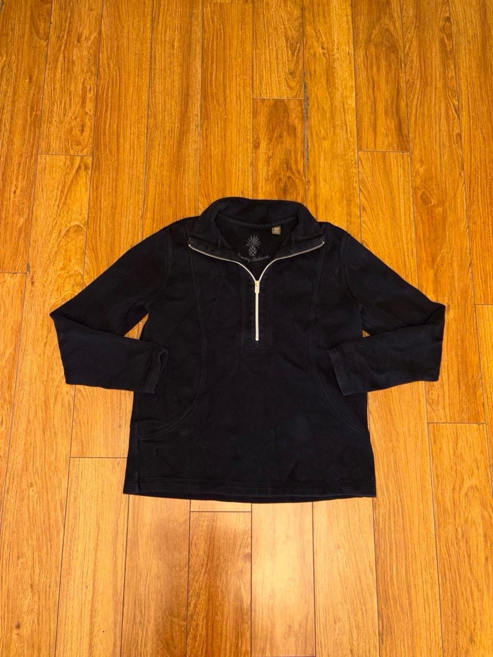 Tommy Bahama black quarter zip sweatshirt